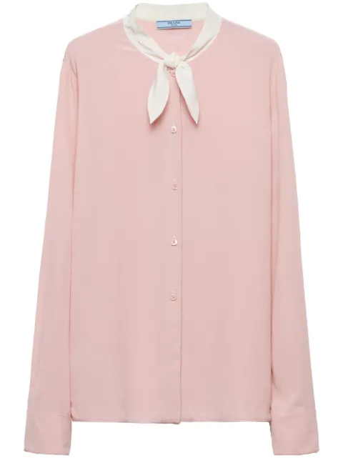 Prada button-down silk shirt 