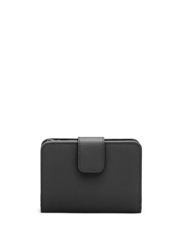 Prada サフィアーノレザー財布 | ブラック | FARFETCH JP