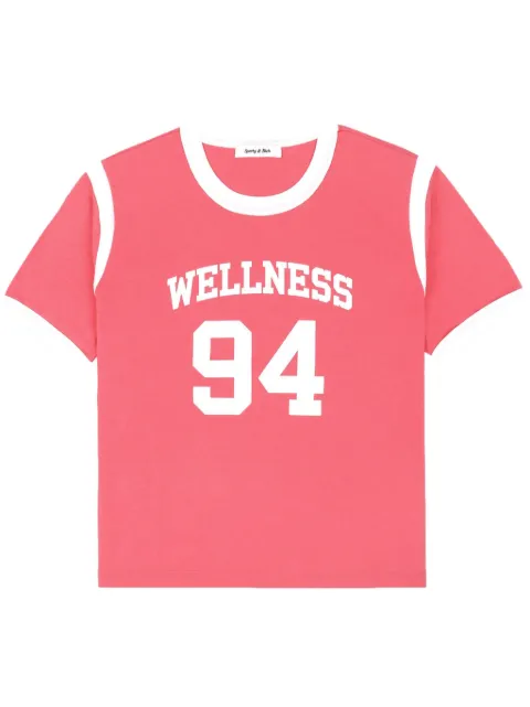 Sporty & Rich slogan-print cotton T-shirt