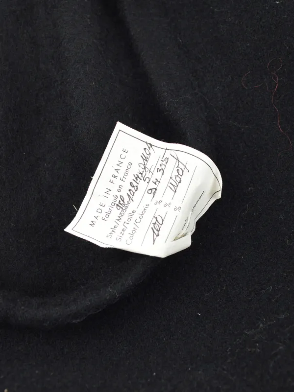 CHANEL Pre-Owned 1998 ココマーク ベレー帽 | ブラック