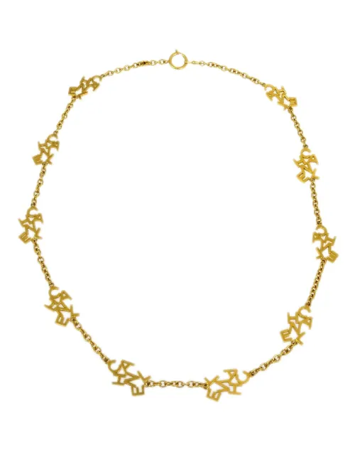 Collier en chaîne à logo (années 1990-2000) - CHANEL Pre-Owned - Modalova