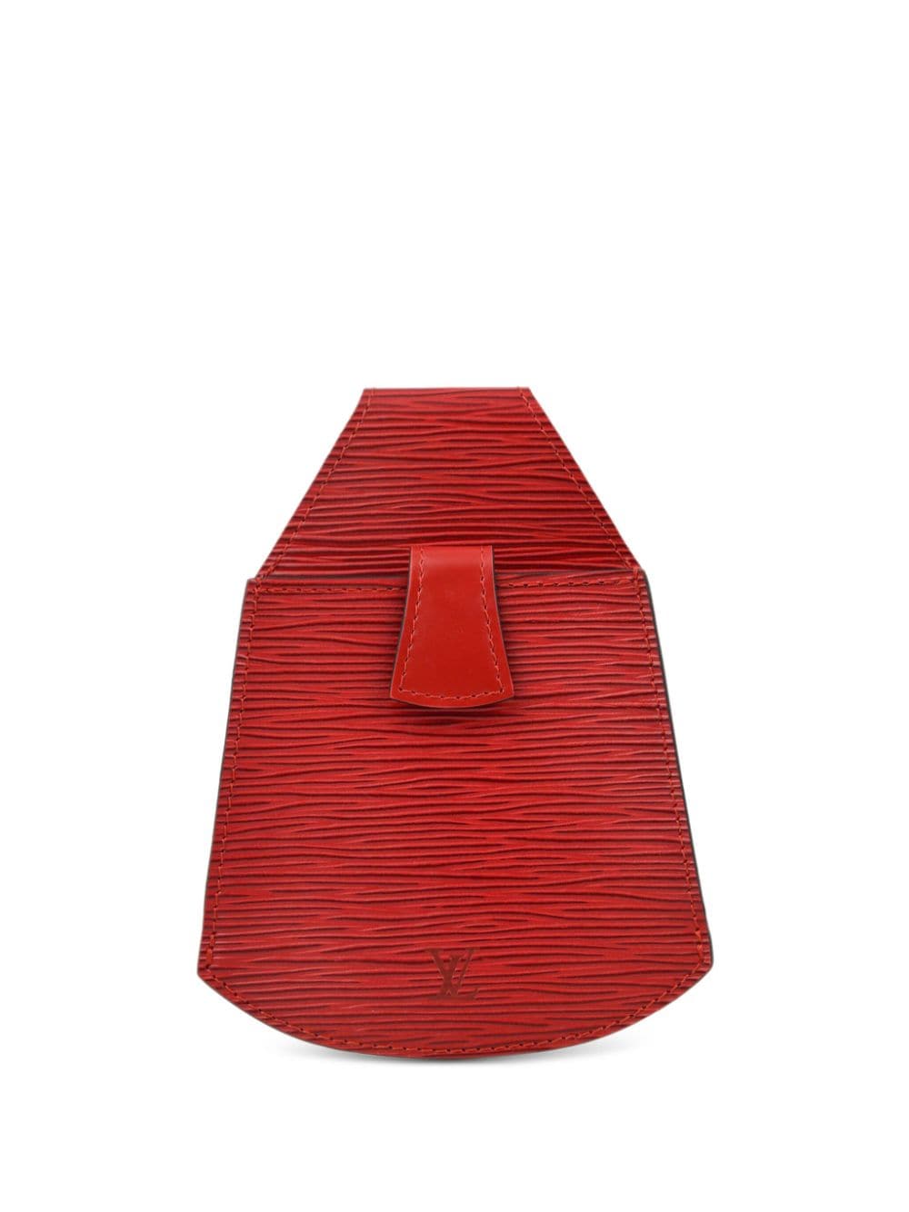 Pre-owned Louis Vuitton 1992 Épi Leather Belt Pouch In Red