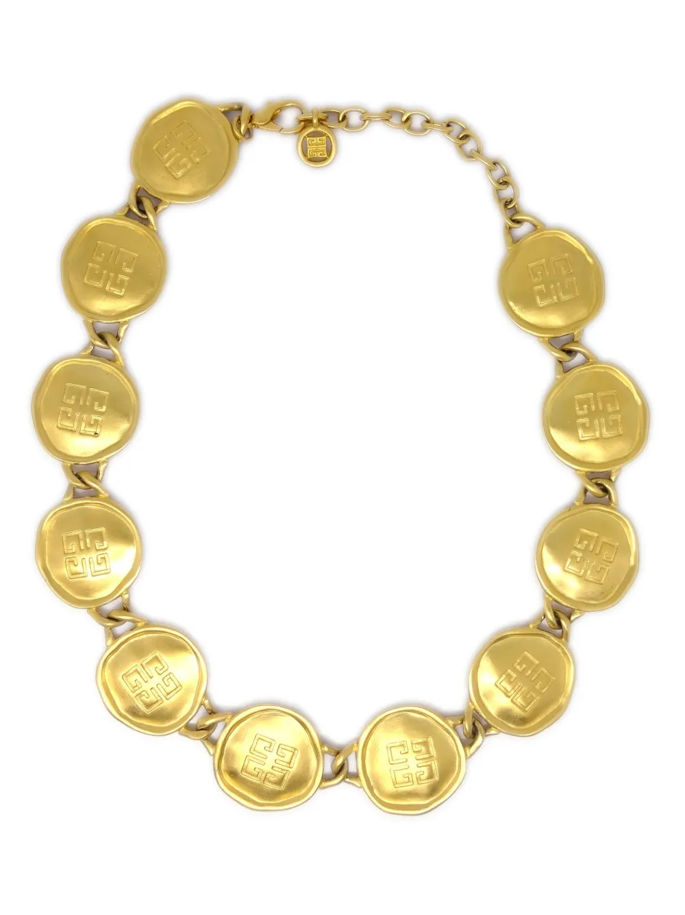 Givenchy Pre-Owned 1990-2000s gold plated 4G medallion necklace