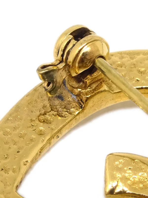 CHANEL Pre-Owned 1995 ココマーク ハート ブローチ | ゴールドトーン