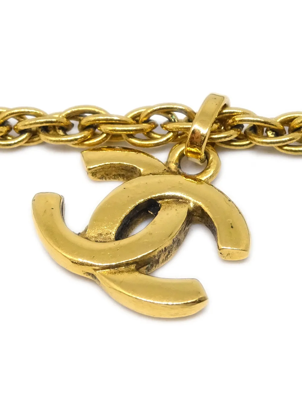 1990-2000s Cc Pendant Necklace
