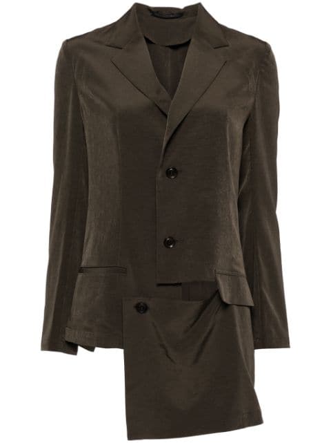 Y's asymmetric layered blazer