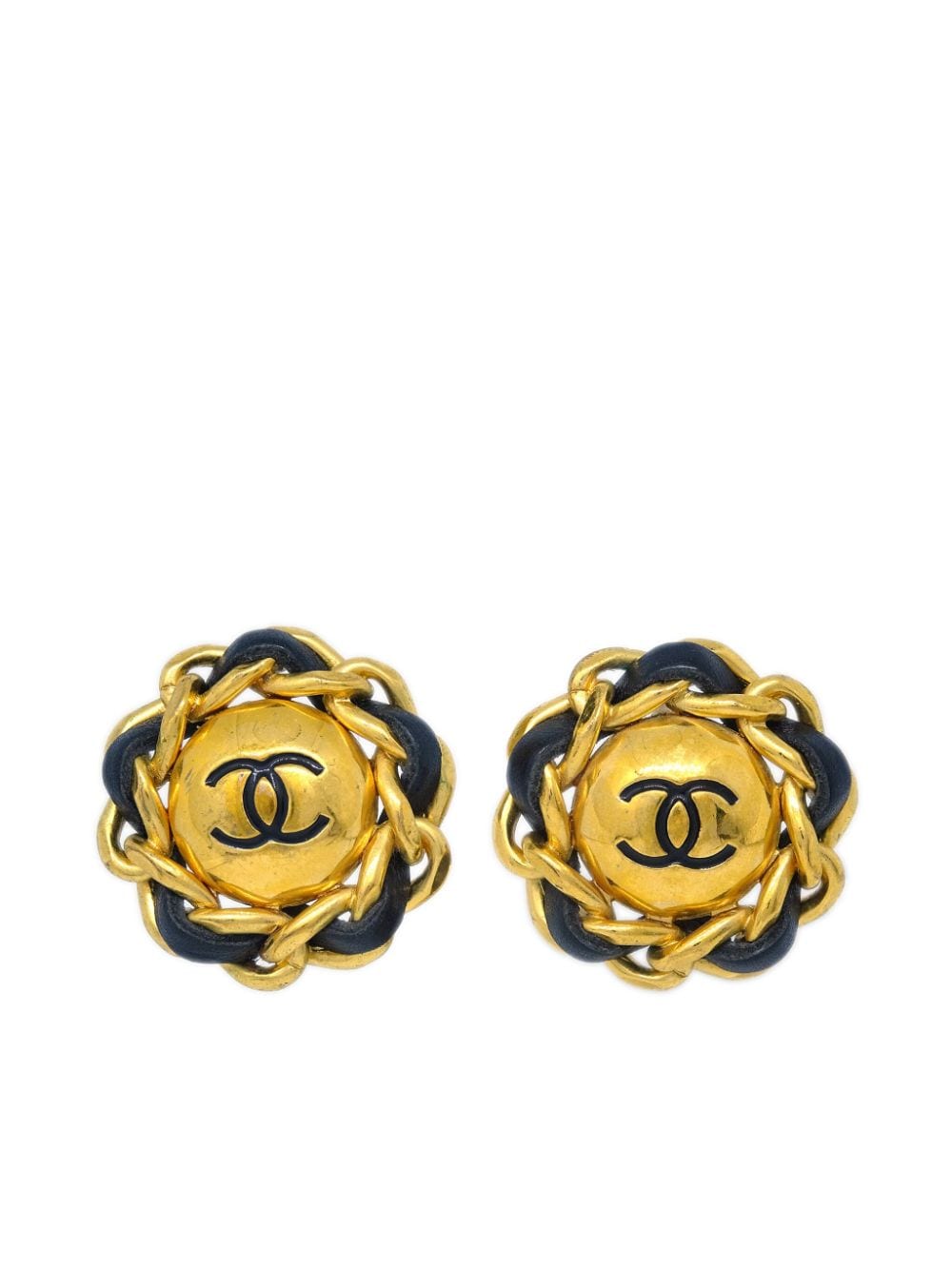 CHANEL Pre-Owned Orecchini a clip CC Pre-owned 1993 - Oro