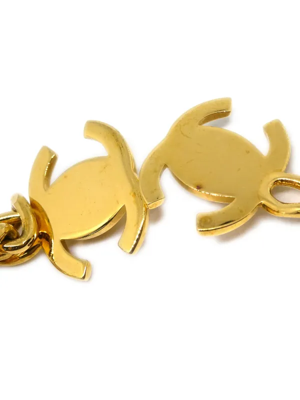 CHANEL Pre-Owned 1996 ココマーク ターンロック イヤリング  