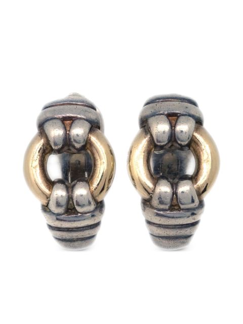 Hermes 1990-2000s brushed clip-on earrings Women