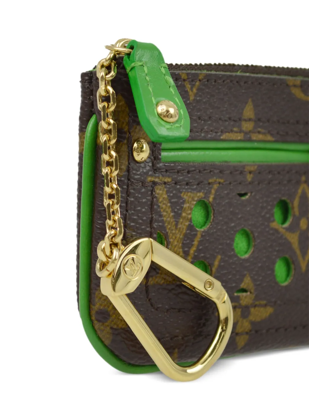 Pre-owned Louis Vuitton 2006 Pochette Clés Coin Purse In Brown