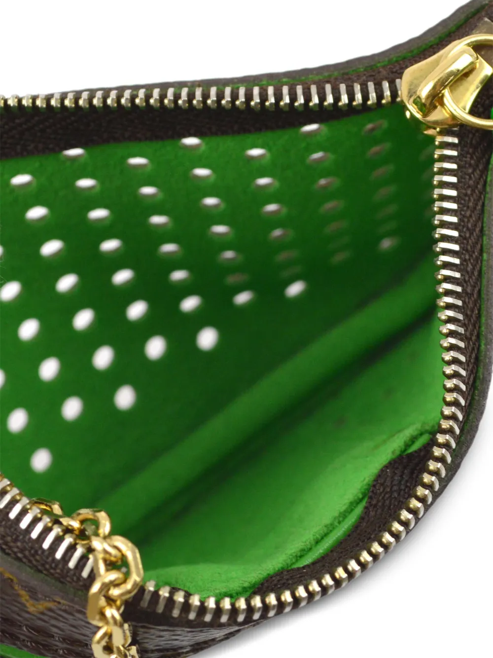 Pre-owned Louis Vuitton 2006 Pochette Clés Coin Purse In Brown