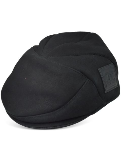 CHANEL 1990-2000s Sport Line leather hat Women