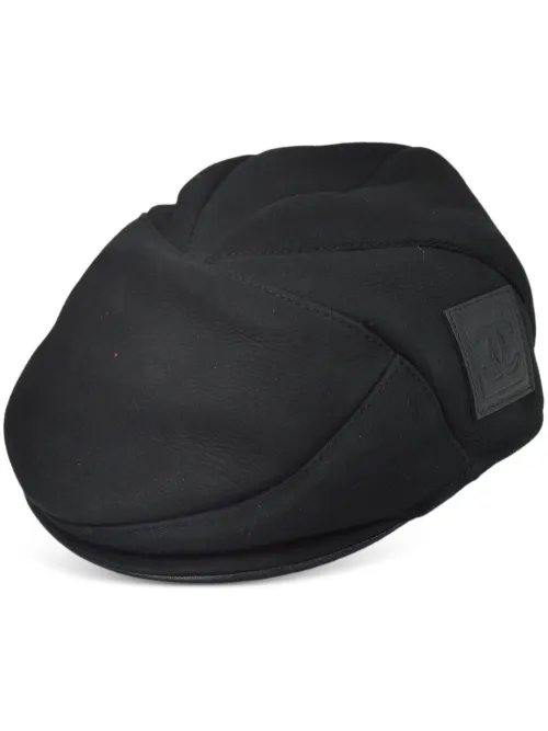 Casquette Sport Line en cuir (années 1990-2000) - CHANEL Pre-Owned - Modalova