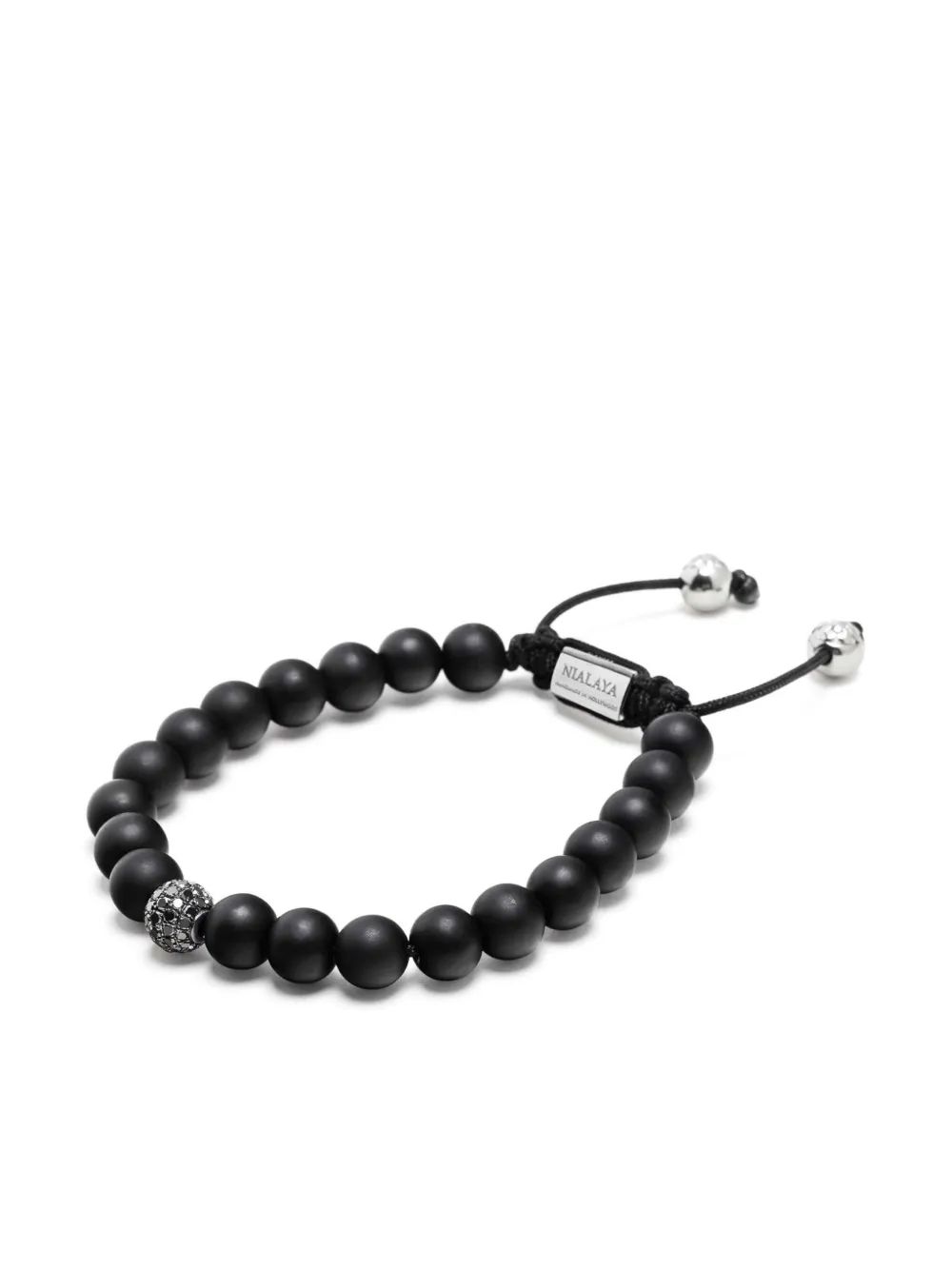 Nialaya Jewelry Kralenarmband - Zwart