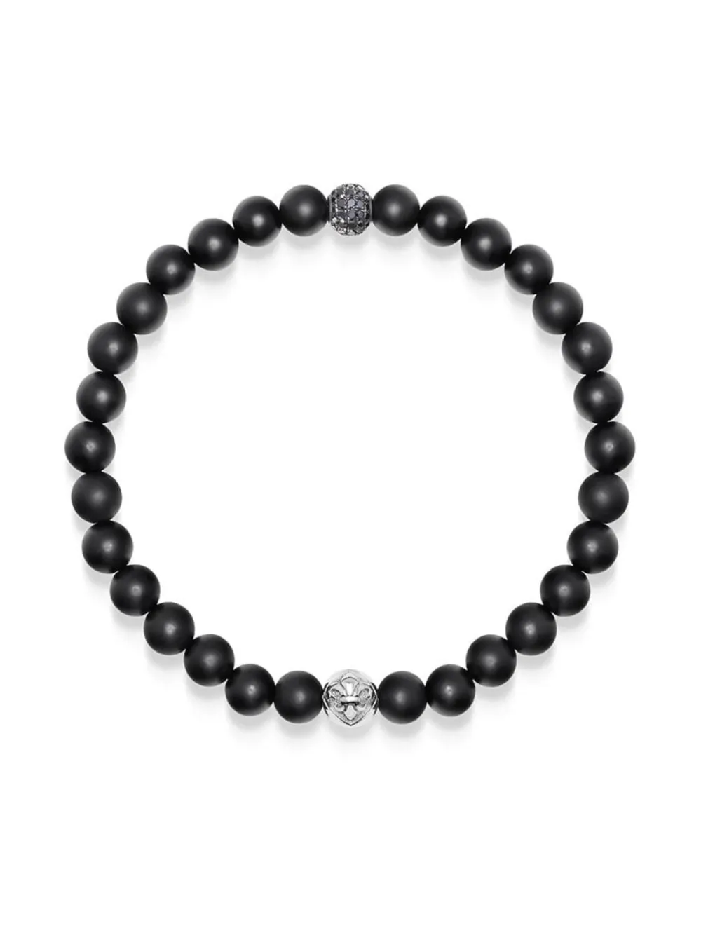 Nialaya Jewelry Bracciale con perline | nero | Image 1