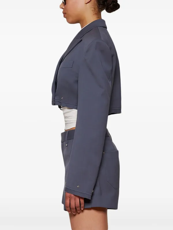 ★GAYEON LEE★ ELOY Crop Jacket Cerulean Blue Designer fashion, Seoul-fully created | W Concept