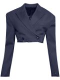 Dion Lee Crop Crop Jacket - Blue