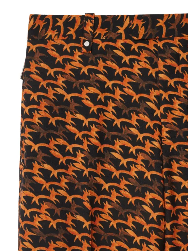 Burberry fox-print Tailored Trousers | Black | FARFETCH