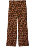 Burberry fox-print tailored trousers - Black