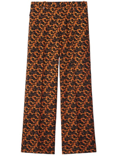 Burberry fox-print tailored trousers Men