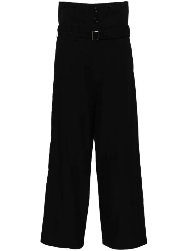 Y's ハイウエスト パンツ | ブラック | FARFETCH JP