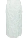 Cecilie Bahnsen Ocean skirt - Green