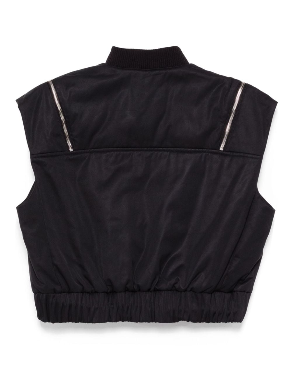 Shop Del Core Padded Vest In Black