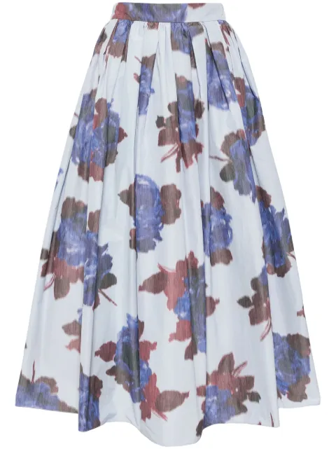 ERDEM floral print full skirt