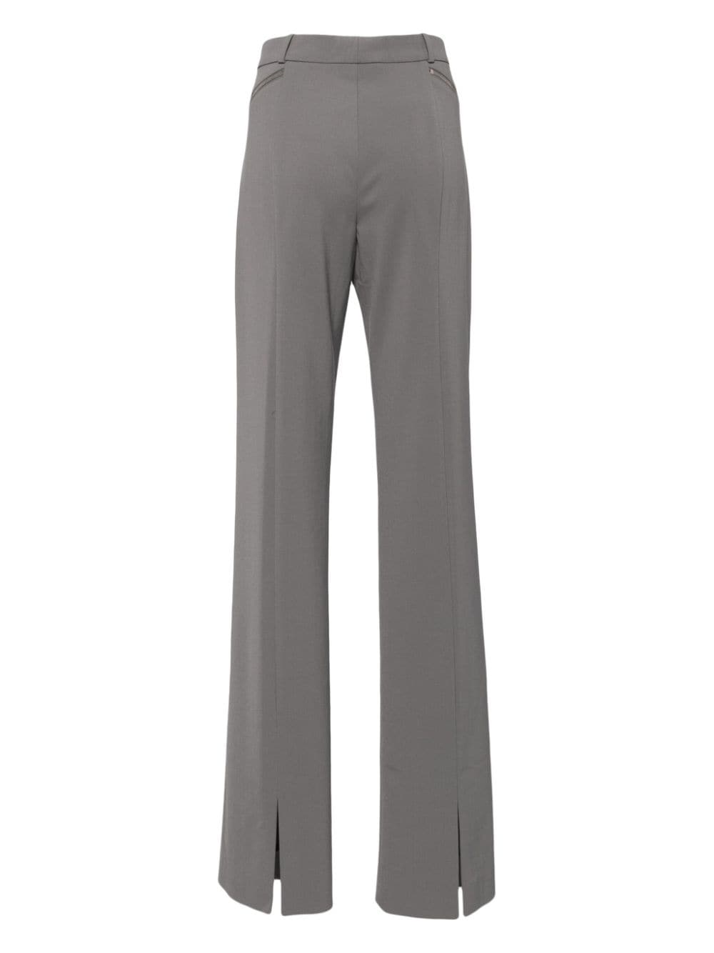 Shop Del Core Zipper Cigarette Trouser In Grau