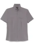 Del Core zip fastening short sleeves shirt - Grey
