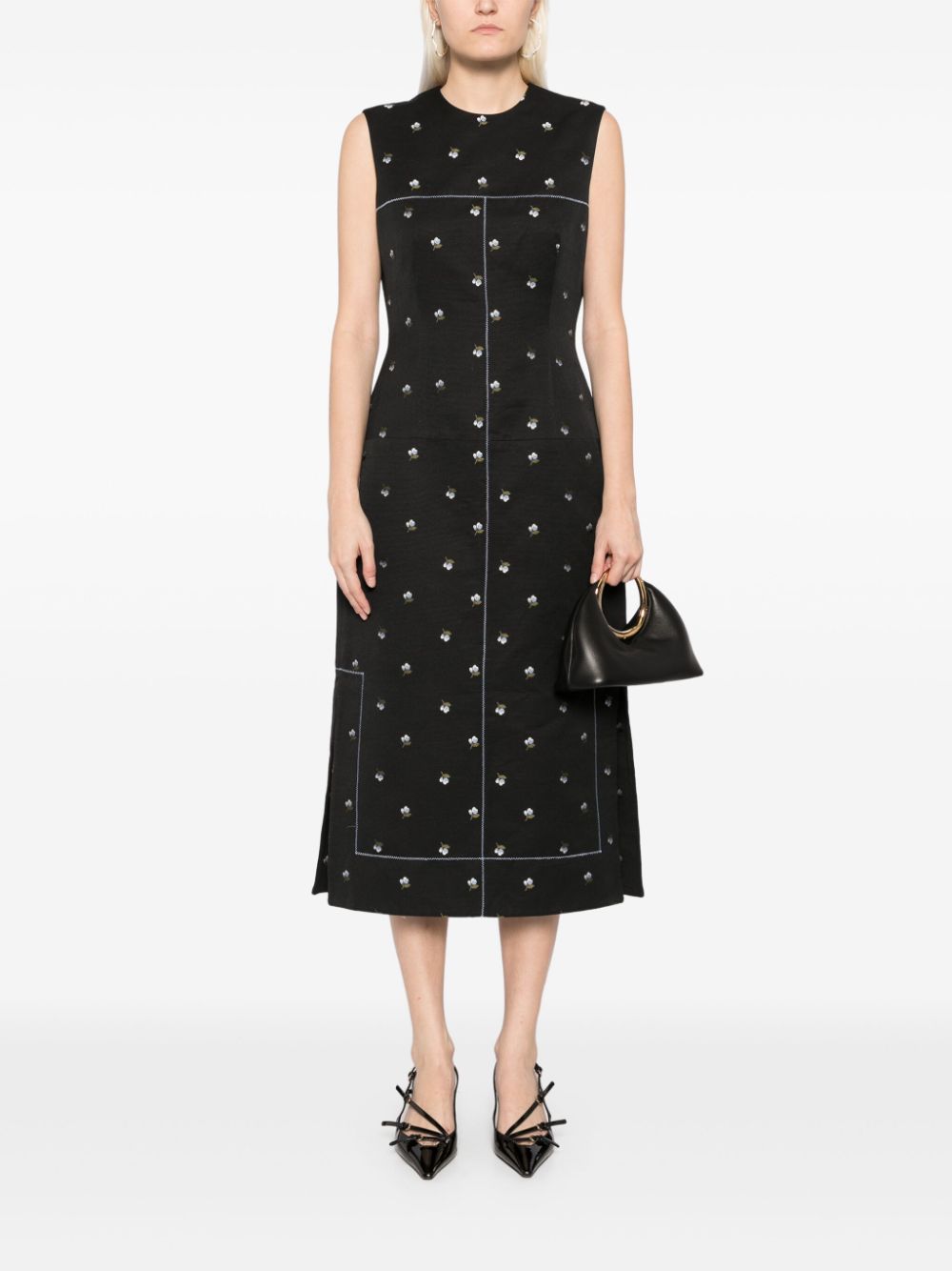 ERDEM sleeveless pencil dress - Black