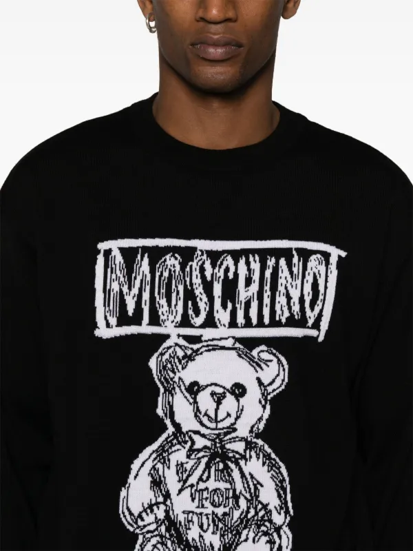 大特価 pop ブラック | セーター テディベア Moschino | JP FARFETCH トップス