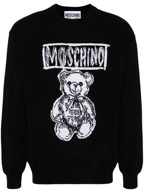 Moschino Teddy Bear-intarsia wool jumper