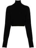 Sportmax roll-neck wool jumper - Black