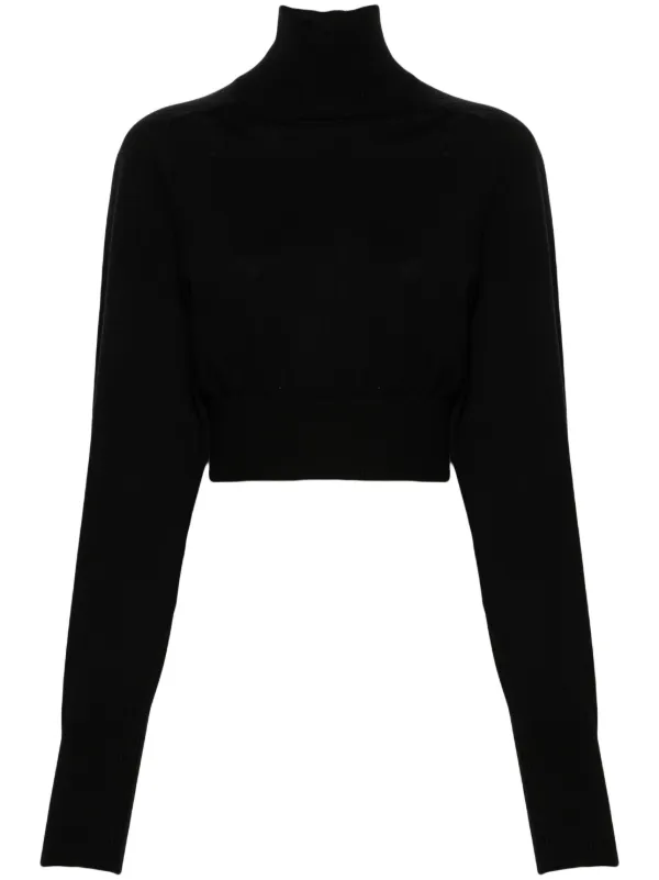 Sportmax Pullover Mit Rollkragen Schwarz FARFETCH AT