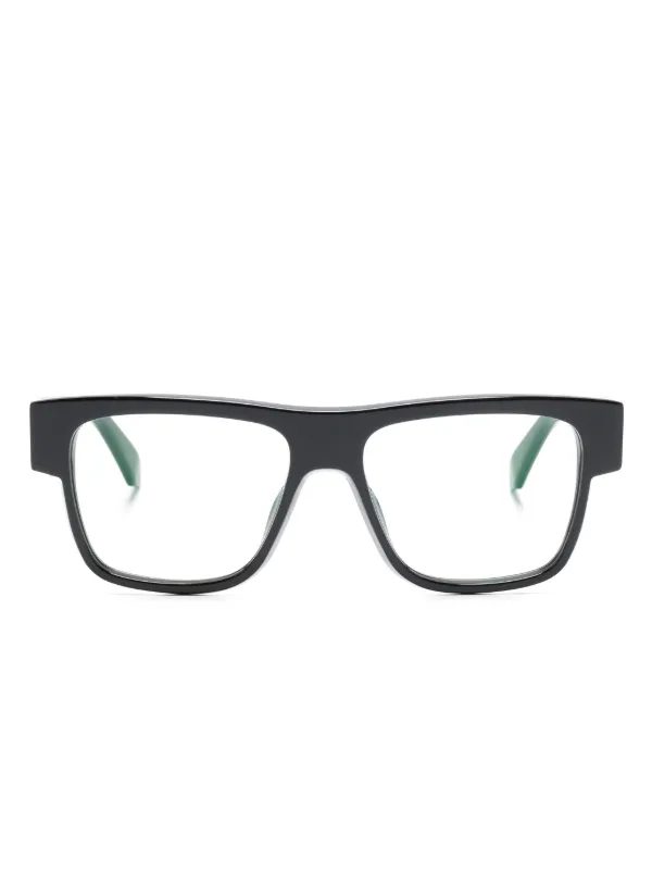【送料&関税込】Off-White Eyewear Style 8e Glasses - Unisex Black Style 8e Glasses by Off-White on Sale