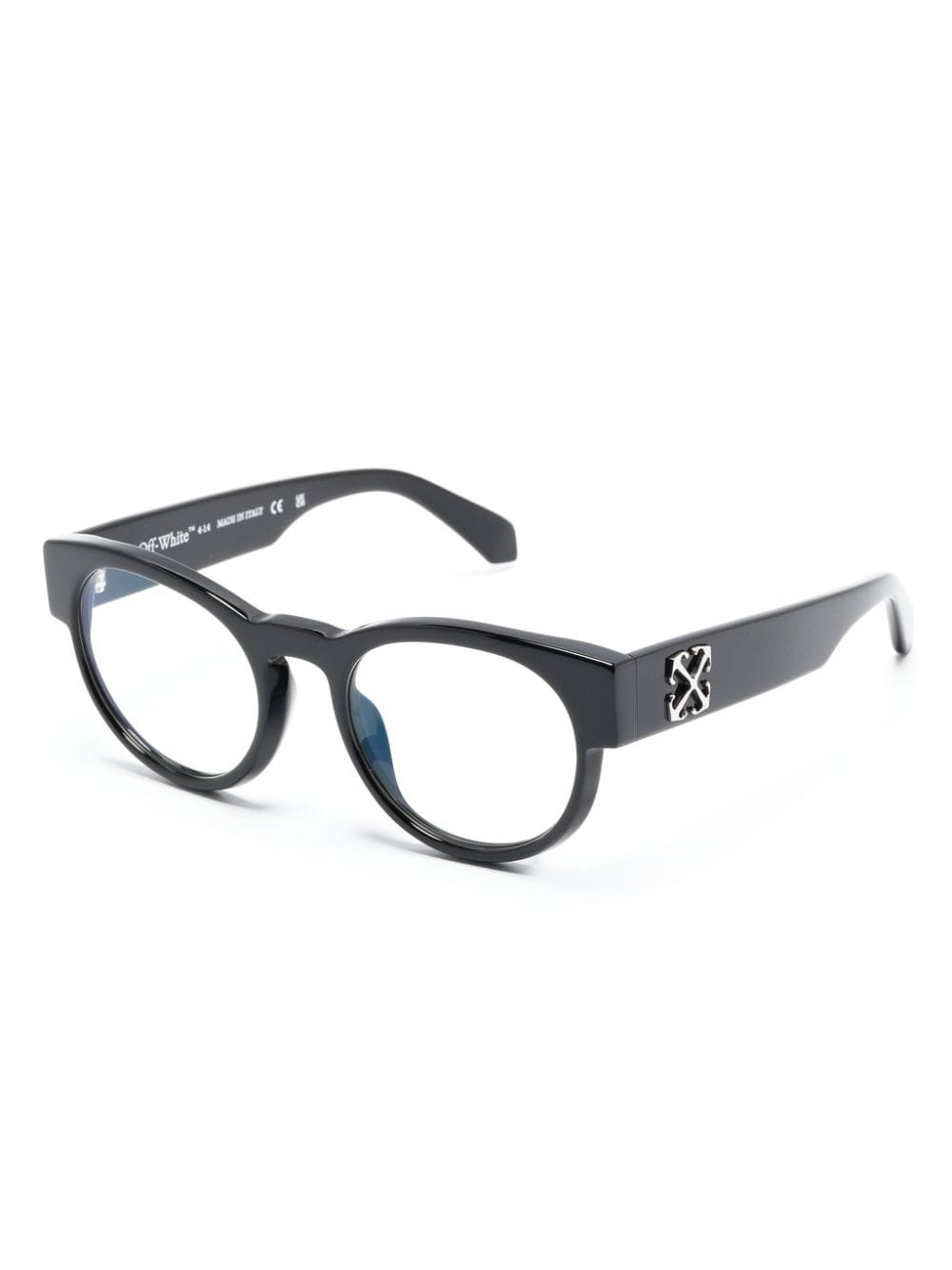 Off-White Arrows-plaque glasses - Zwart