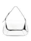 Amina Muaddi Ami leather shoulder bag - Silver