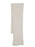 Brunello Cucinelli mélange-effect knitted scarf - Neutrals