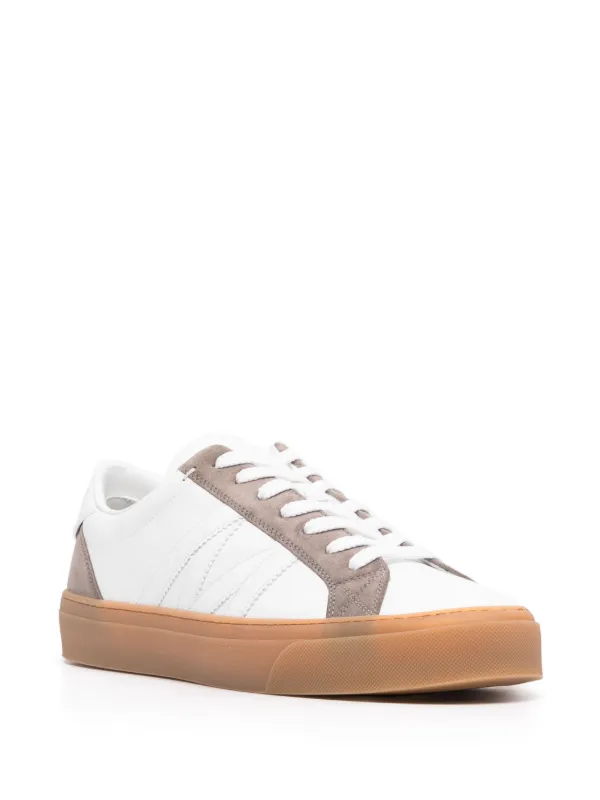 【Moncler】 Monaco Leather Trainers Moncler Monaco Leather Low-Top Sneakers | Neiman Marcus