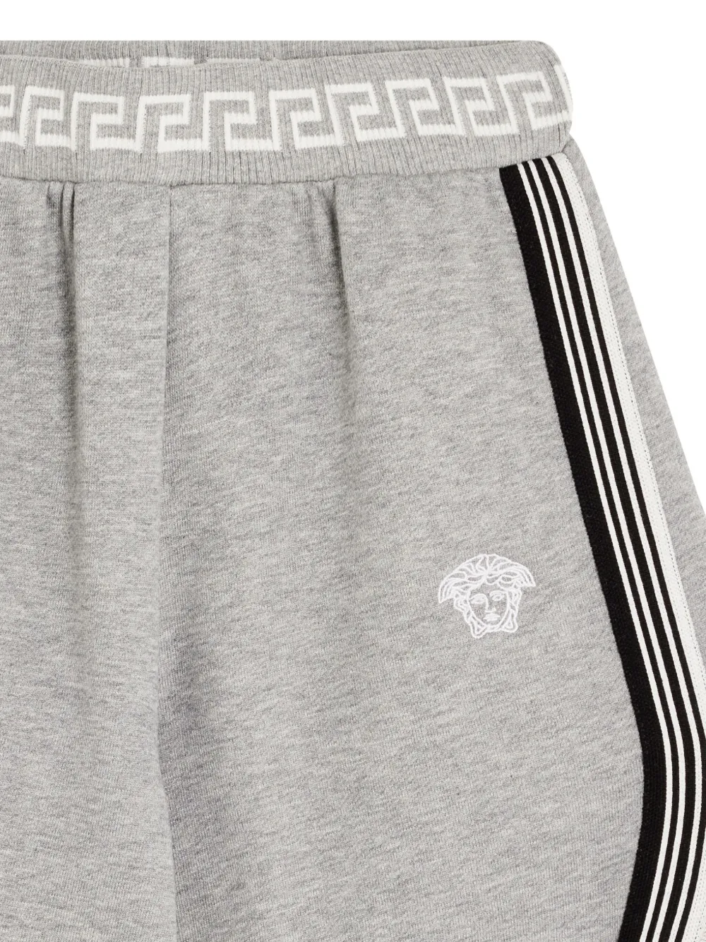 Versace Kids Greca shorts met detail Grijs