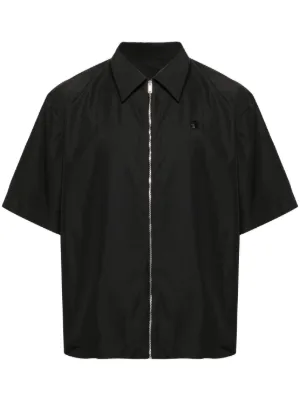 Neil Barrett Epaulettes short-sleeve Shirt | Black | FARFETCH JO
