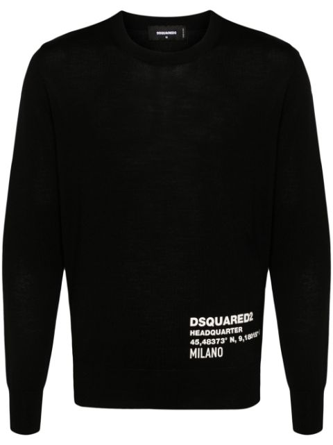 DSQUARED2 Ceresio 9 logo-applique jumper Men