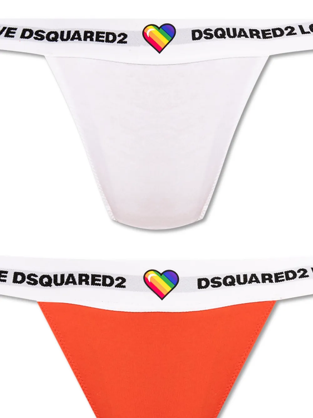 DSQUARED2 Strings met logoband - Wit