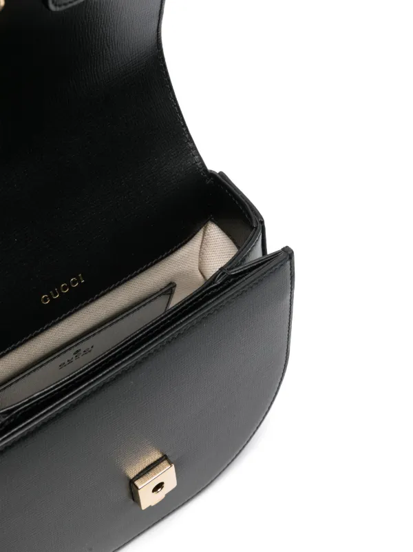 トートバッグ GUCCI 'Gucci Horsebit 1955 Mini' handbag (7813871AAQD 1000) GUCCI Horsebit 1955 black mini handbag | TheDoubleF