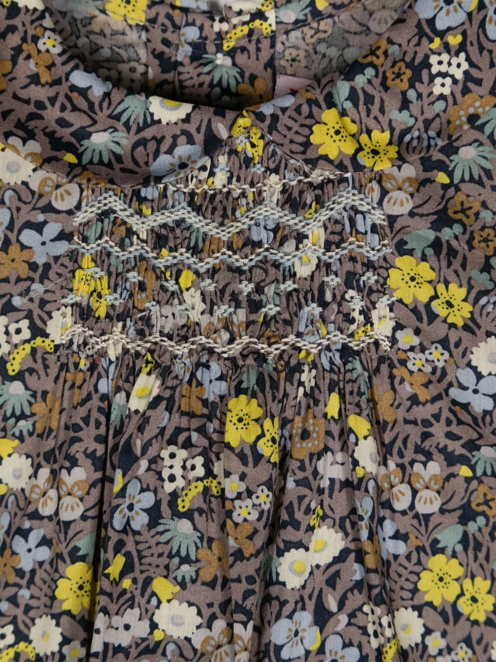 Bonpoint Julietti katoenen blouse met bloemenprint Blauw