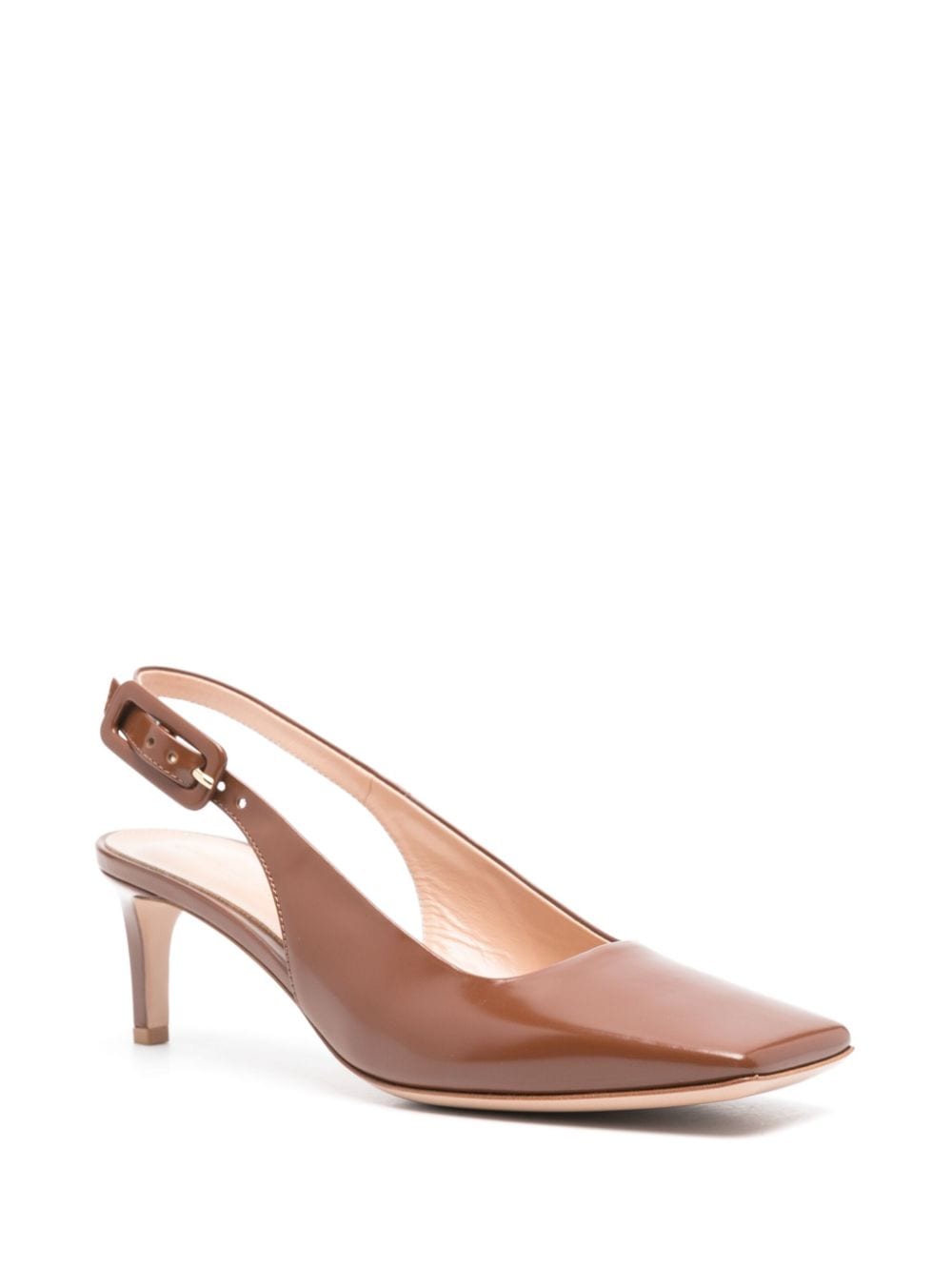 Shop Gianvito Rossi 60mm Ric Pumps In 褐色