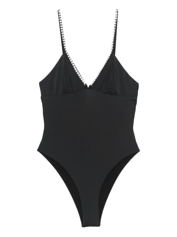 Black embellished swimsuit online