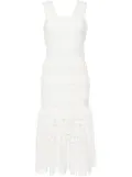 ZIMMERMANN trimmed midi dress - White