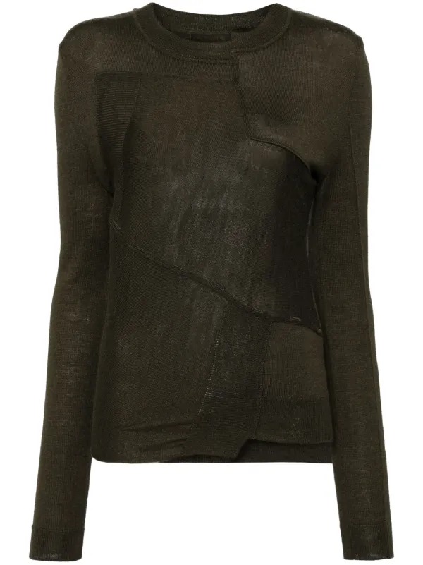 【美品】MM6 Maison Margielaマルジェラ ウール織地プルオーバー MM6 Maison Margiela シングルステッチ プルオーバー